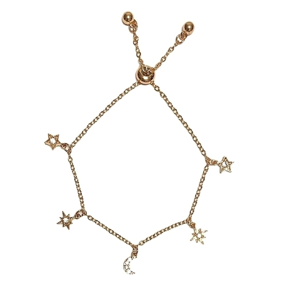 Gen3 Jewelry - Gen3 Mila Zodiac Gold Tone Charm Bracelet Moon and Stars